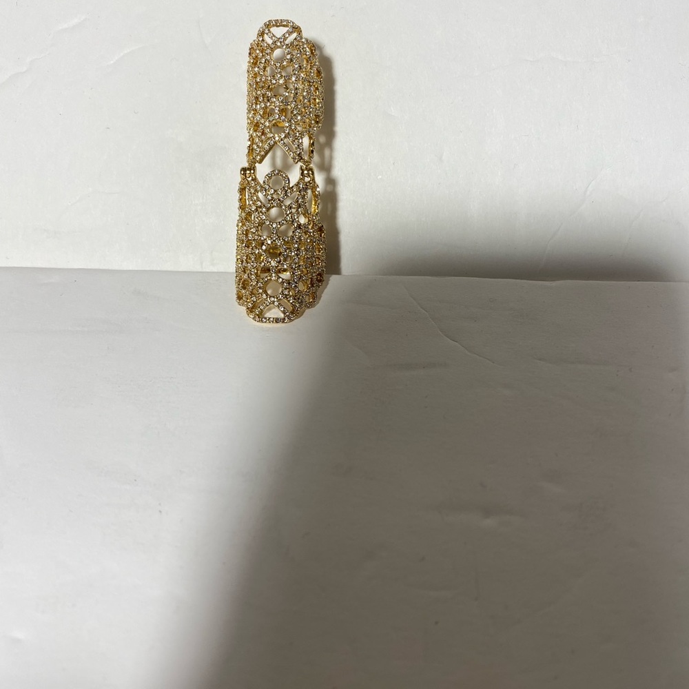 Crystal Wide Plated Rings